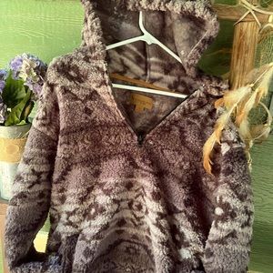 Kookaburra by UGG Brushed Back Sherpa Hoodie Pull Over